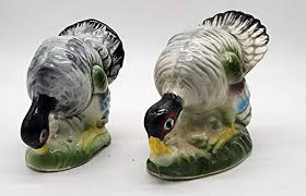 Vintage Japan Thanksgiving Turkeys Porcelain Salt & Pepper ...