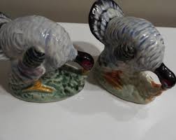 Vintage Ceramic Turkey Salt Pepper Shakers Thanksgiving ...