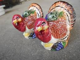 TAY 1997 THANKSGIVING Turkey Salt and Pepper Shakers | eBay