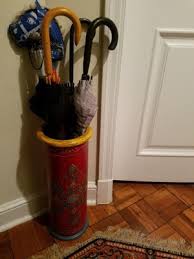 Handpainted 22" Umbrella Stand - Red - Timbergirl: Solid Wood, Floral Pattern, No Assembly Required : Target