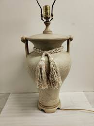 Vintage Porcelain Chinoiserie Ginger Jar- Lamp White Crackle ...