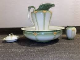 Antique Wash Basin&Pitcher+Cream pitcher and Basin | eBay