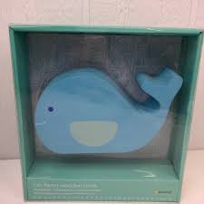 Pearhead Fun Friend Wooden Bank, Blue Whale