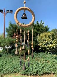 Wood Loop Wind Chime, Hanging Bells for Door Protection ...