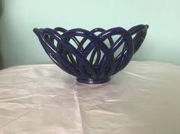 VTG Studio Paonia Pottery Stoneware Fruit Open Weave Basket ...