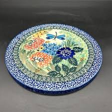 Polish Pottery Dragonfly Delight 7" Wall Medallion Trivet ...