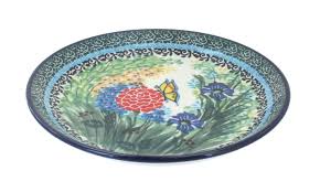 Blue Rose Polish Pottery | Teresa Dessert Plate