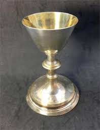 Sold at Auction: Antique Silver & Gilt metal Chalice the Silver gilt bowl is not hallmarked but does test as silver