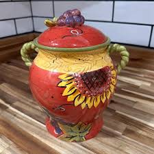 Sunflower Cookie Jar - Etsy Canada