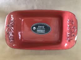 Cerutil Portuguese Ceramic Serving Bowl Old Red Rectangular 14”x 8” x 3” | eBay