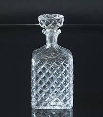 Rectangular Carafe in Glass with Grindings | No. DG4311 ...