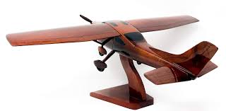 wood art usa Cessna 172 - Modelo de avión Hecho a Mano con ...