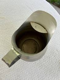 Vintage Rustic Aluminum Pitcher: 8" Vase Planter - Etsy