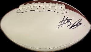 Raheim "Rocket" Sanders Signed Full-Size 3/4 Panel Football ...