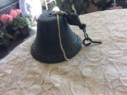 Vintage Cast Iron Verdigris Green Patina Bell-Wall Or Ceiling Mount | eBay