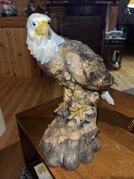 Bald Eagle Statue in American Decor, Sculptures Bird Perched ...