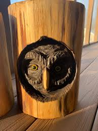 Wooden Owl Chainsaw Carved - Etsy Hong Kong