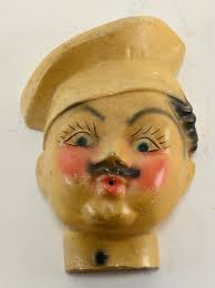 Sold at Auction: Vintage Chalkware Chef Wall String Holder