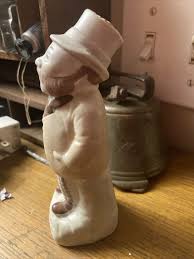 Antique Empty Bisque Porcelain Figure Bottle Of A Top Hat ...