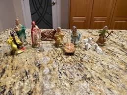 Vintage Soft Plastic Nativity Plaster Baby Jesus & Sheep ...