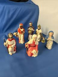 Vintage Hard Plastic Nativity Wise Men 3 1/4 “ Christmas ...