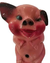 Carnival Pink Piggy Bank Coin Bank Chalkware Prize Smiling | eBay