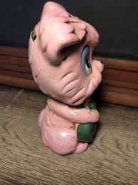 Dog Playing Guitar Vintage Coin (Piggy) Bank Pink Green Retro Quirky 6” B2 | eBay