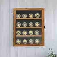 Amazon.com: HBCY Creations 11x14 Rustic Brown Medals Display ...