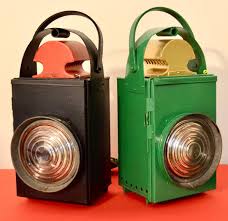 VINTAGE RAILROAD LANTERN LAMP , ELECTRIC INSTALLED , ANTIQUE , DECORATIVE , | eBay