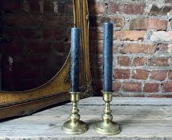 Set of 2 Brass Candlestick Holders - Etsy