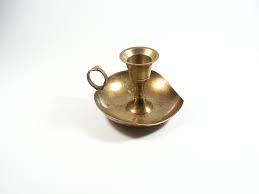 Vintage Brass Candlestick Small Lovely Brass Candle Holder Brass Handmade Candleholder Golden Color Art Finger Loop Candlestick - Etsy Denmark