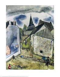 Chambon-sur-Lac Fine Art Print by Marc Chagall at ...