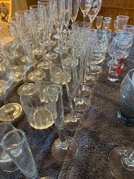champagne liquor shot brandy wine glasses 53 pieces attn restaurant pub owners