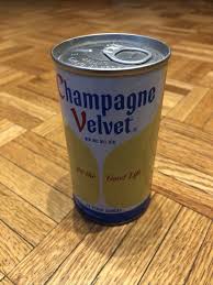 Champagne Velvet Beer Enamel Yellow Beer Can - Pickett ...