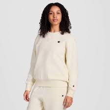 Champion Women's Fleece Pullover Sweatshirt - Cream M : Target