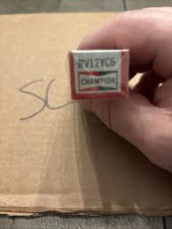 RV12YC6 Champion spark plug NOS | eBay