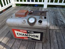 Vintage Champion Spark Plug Cleaner Tester Machine 1950s | #1870433808