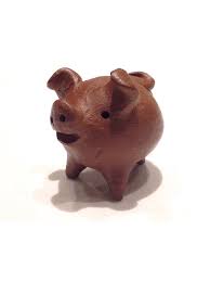 Three-legged Clay Lucky Pig | Gifts and Accessories | Light Years Jewelry
