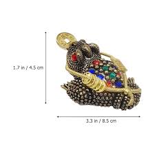 Milisten Toad Figurine Brass Frog Shape 1Pack 3.3x1.8in - Walmart.com