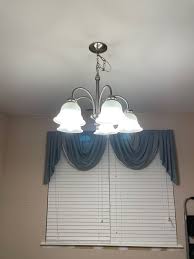 Chandelier satin nickel