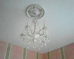 ON SALE : Pure White Shabby Rose 16" Diameter Ceiling ...