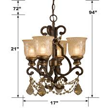 Crystorama Norwalk 4-Light Bronze Umber Transitional Dry rated Chandelier in the Chandeliers department at Lowes.com