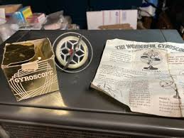 The Wonderful Gyroscope Metal Toy Vintage w/ Box ...