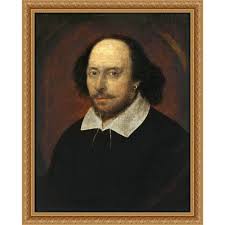 Amazon.com: ArtDirect Chandos portrait of Shakespeare 47x60 Huge Gold Ornate Wood Framed Canvas Giclee Art by Taylor, John: Posters & Prints