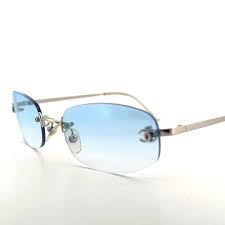 Vintage Chanel 4002 Rimless Sunglasses - Medium - Made in ...
