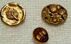 10 antique brass buttons-7 monogrammed "P" collectible | eBay