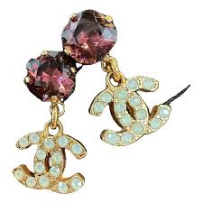 Chanel Earrings: Double CC & Crystal