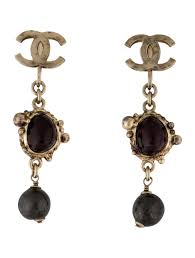 Chanel Faux Pearl & Resin CC Clip-On Drop Earrings - Clip-On, Earrings - CHA1189718 | The RealReal