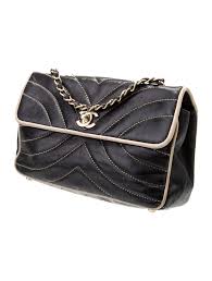 Chanel Chevron Flap Shoulder Bag - Black Shoulder Bags ...