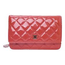 Wallet on chain timeless/classique patent leather crossbody ...